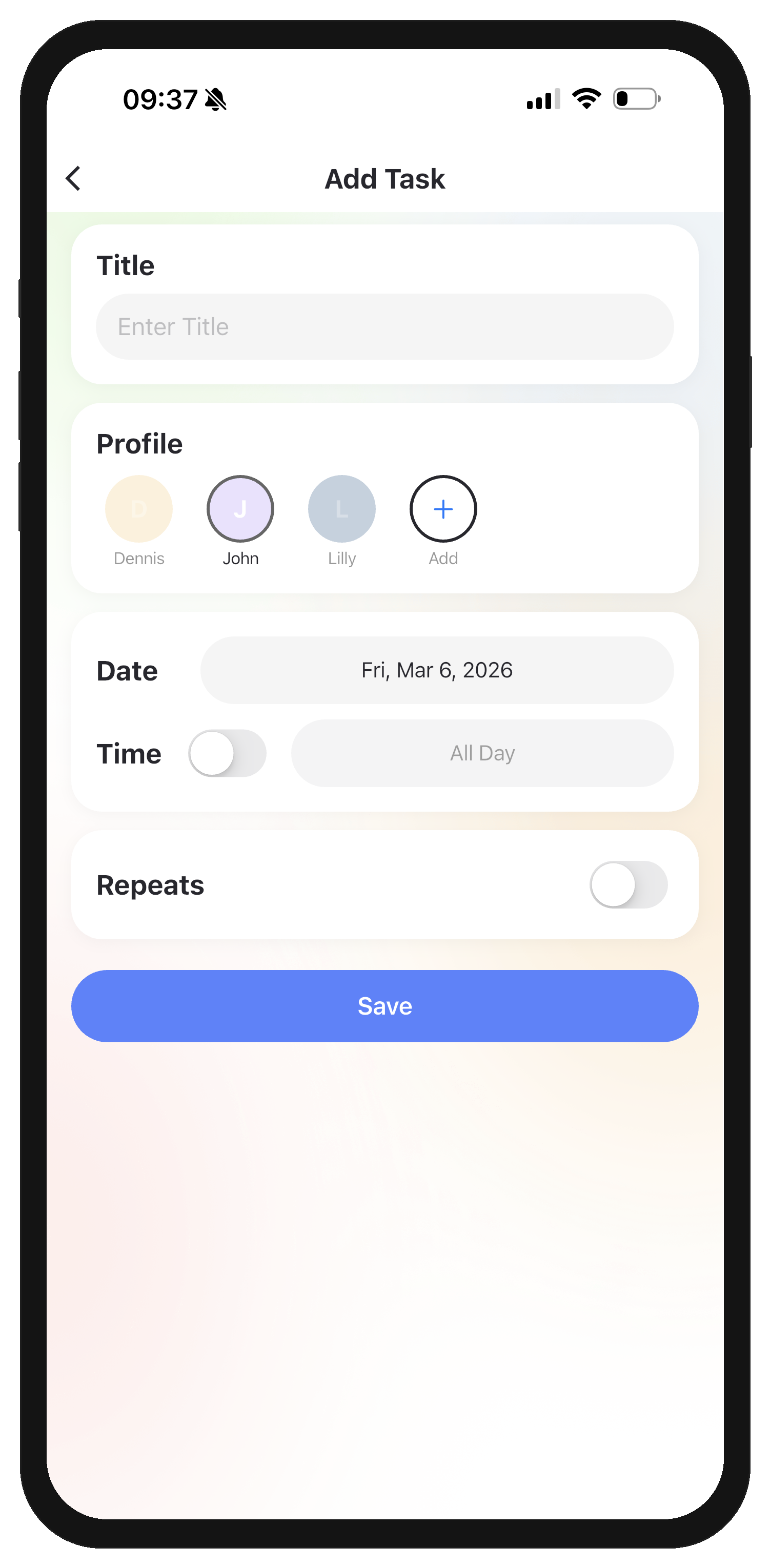 Specify task details